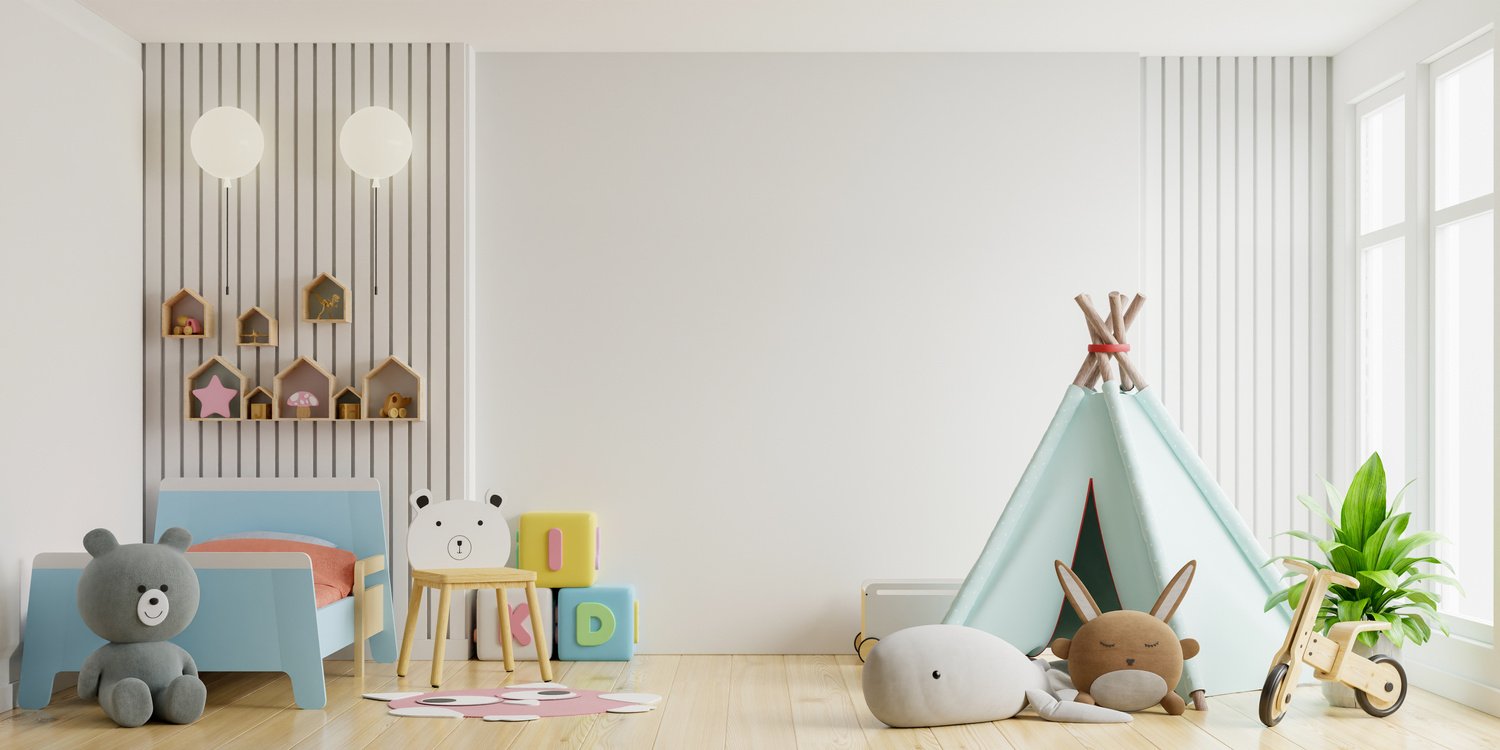 Mockup Wall in the Children's Room 